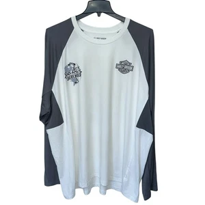 T-shirt nuova originale harley davidson 99053-22vm uomo 4xl Performance Bar & Shield - Foto 1 di 9