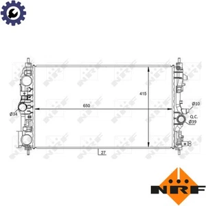 RADIATOR ENGINE COOLING 59076 FOR OPEL B14NET/14NEL A14NET/14NELA16/B16XNT 1.6L - Picture 1 of 8
