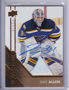2016-17 Upper Deck Overtime AUTO Jake Allen #153 St. Louis Blues NHL - Picture 1 of 2
