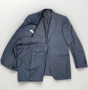 Pal Zileri Men's 2 Piece Suit Grey UK 38 W33 L28 Pure New Wool Made in Italy - Picture 1 of 24