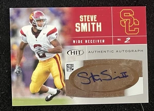 Autógrafos Sage Hit 2007 plata #42 Steve Smith USC Auto Giants - Imagen 1 de 2
