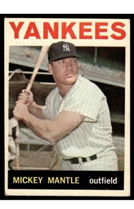 Tarjeta de béisbol 1964 Topps Mickey Mantle New York Yankees #50 Salón de la fama - Imagen 1 de 2