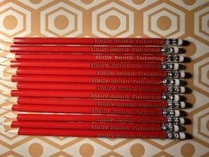 Pack de 30 lápices HB rojos personalizados - Imagen 1 de 4