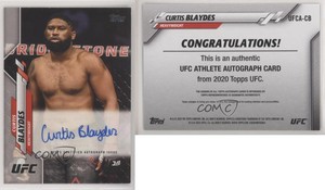 2020 Topps UFC UFC Athlete Auto Curtis Blaydes #UFCA-CB Auto