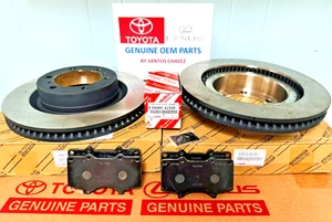 2010-2023 TOYOTA 4RUNNER FRONT BRAKE ROTORS&PADS GENUINE OEM PART - Picture 1 of 11