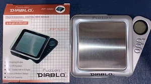Fuzion Diablo FP Professional Digital Mini Pocket Scale,1000g x 0.1g, Silver - Picture 1 of 8