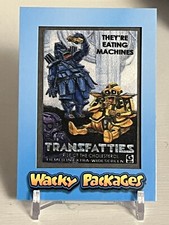 2018 Wacky Packages Go to the Movies blue patch card MP-7 Transfatties 28/99