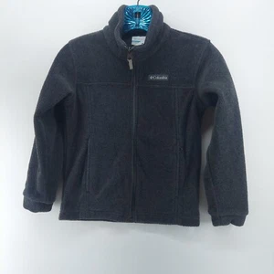 columbia fleece jacket boys size small full zip lightweight classic long sleeve - Picture 1 of 4