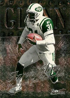 1999 Metal Universe #111 Aaron Glenn JETS - Image 1 of 2