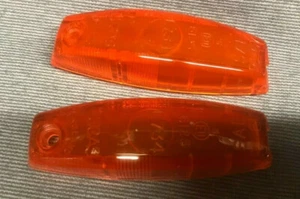 NEW LUCAS AMBER SIDE MARKER REPEATER LENS L734 PAIR FOR LOTUS JAGUAR XJS MINI - Picture 1 of 1