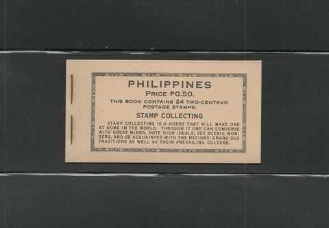 Stamps Philippines, complete booklet MNH Cover