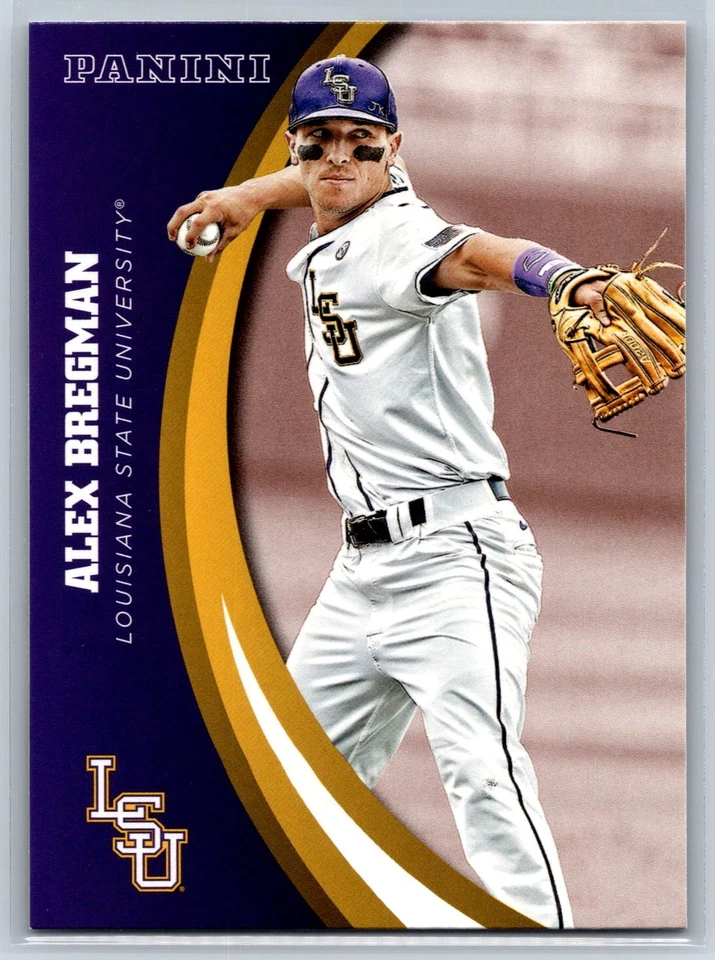 2015 Panini Collegiate LSU Alex Bregman Rookie RC #76 - Image 1 of 2