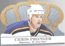 2000-01 Pacific Crown Royale Chris Pronger 89 St Louis Blues Die Cut Hockey  
