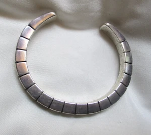 Vintage RANDALL ENDITO Navajo Silversmith Signed Sterling Silver Bracelet 39g - Picture 1 of 10
