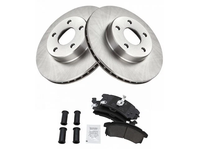 TRQ 11TQ56M Front Brake Pad and Rotor Kit Fits 1996-1998 Oldsmobile Achieva - Image 1 of 1