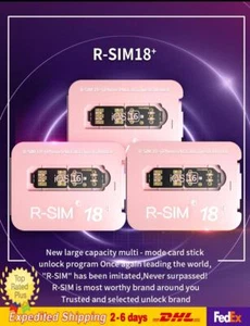 Upgrade RSIM 18+Nano Unlock Card for iPhone 14 Plus 13 12 Pro Max 11 Pro IOS 16. - Photo 1 sur 17