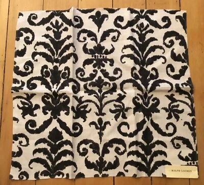 RALPH LAUREN 26" X 24" FABRIC REMNANT " Finsbury Damask Gesso“ USA #59 - Image 1 of 4