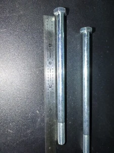 Tornillo de acero chapado en zinc de 5/16-18x5-1/2" Tapa hexagonal Elige tu cantidad - Imagen 1 de 1