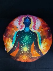 CUSCINO YOGA CHAKRA CON INTERLINER DALL'INDIA - MULTICOLORE - Foto 1 di 8