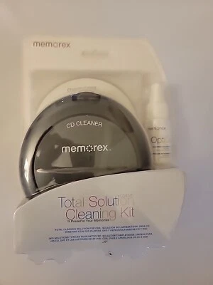 Memorex Total Cleaning Solution cleaning kit for CD/DVD New Old Stock Sealed - Image 1 of 4