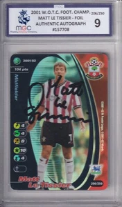2001 WOTC FOOTBALL CHAMPIONS MATT LE TISSIER ON CARD AUTO AUTOGRAPH MGC 9 CARD - Bild 1 von 2