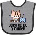 Inktastic Gaming Born To Be A Gamer Baby Bib Video Games Future Computer Humor