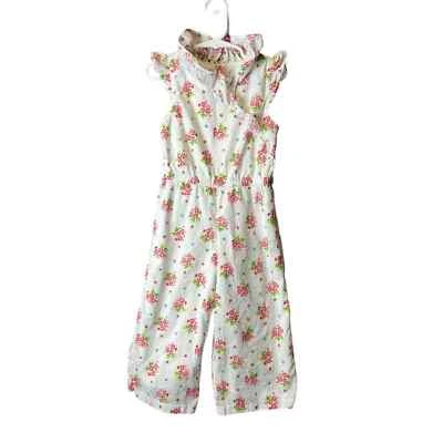 Mono floral Janie and Jack punto suizo - talla 4 niños pequeños Foto 1 de 4