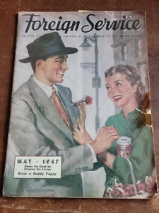 Revista Foriegn Service, Veterens of Foregn Wars, mayo 1947 - Imagen 1 de 8