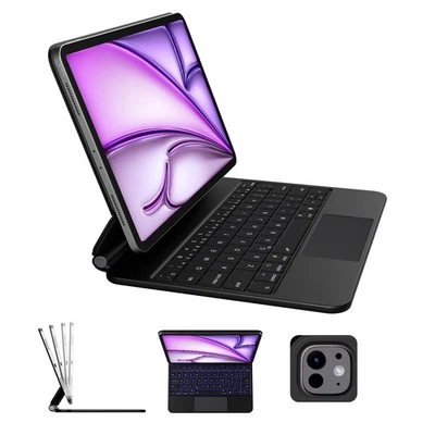 Magnetic Case for iPad Pro 13" 2024 with Backlit Keyboard｜Magnets Stays Secur... - Image 1 of 4