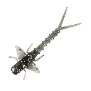Bobby Garland 1.25" Itty Bit Mayfly IBMF92 Smoke Silver 60ct - Picture 1 of 1