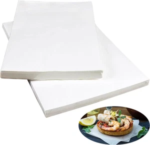 Ezydka Backpapier 100 Blatt Weiß 30 X 20Cm, Rechteckige Zuschnitte Für Burger, P - Bild 1 von 12