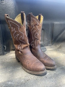 Double-H Robert Herren 12" Leder Stahl Sicherheit Zehe Westernstiefel Größe 7,5 D - Bild 1 von 3