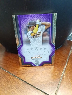 2023 Topps Five Star Juan Soto #FSA-JSOT Purple /50  #1  !!!!! - Image 1 of 4