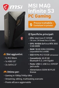 PC GAMING MSI MAG Infinite S3 - Afbeelding 1 van 1