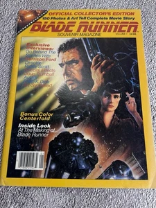 1982 BLADE RUNNER Official SOUVENIR Magazine HARRISON FORD Mint w/Centerfold - Picture 1 of 3