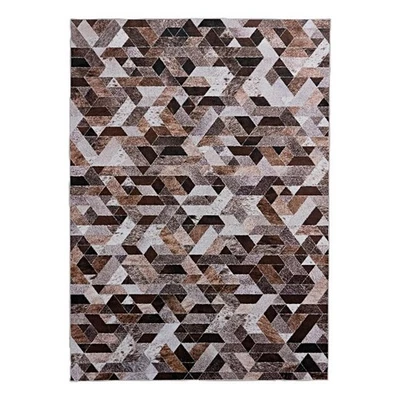 Linon Laredo Lockhart Polyester Faux Cowhide 3' X 5' Accent Rug in Brown - Image 1 of 4