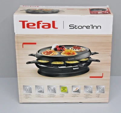 Tefal 2-in-1 Raclette Crep'party Store'Inn RE3208 schwarz, 1.050 Watt RE32081 - Bild 1 von 3