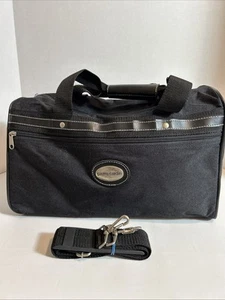 Vintage Pierre Cardin Travel Carry On Black New W/O Tags - Picture 1 of 7