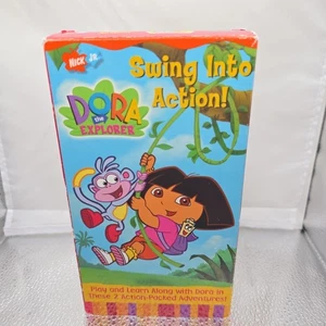 Dora the Explorer - Swing Into Action VHS 2001 Nick Jr Nickelodeon Cartoon Film - Picture 1 of 6
