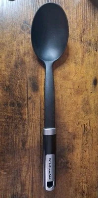KitchenAid Solid 14inch Cooking Spoon Black - Image 1 of 2