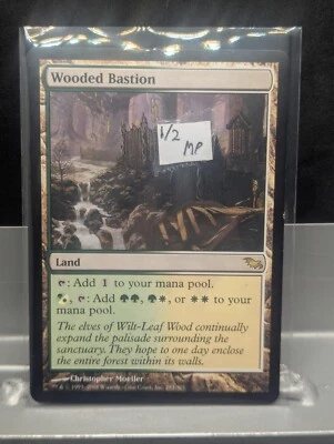 Wooded Bastion  X1 MP Shadowmoor MTG Magic the gathering 1/2 - Image 1 of 2