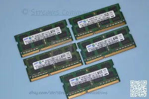 20GB Samsung DDR3 (5x 4GB) Laptop Memory PC3L-12800S M471B5273CH0 - Picture 1 of 5