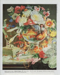 EDWARD ASHTON GOODES c1867 Fishbowl Fantasy Art Magazine Print - 1984 - Bild 1 von 1