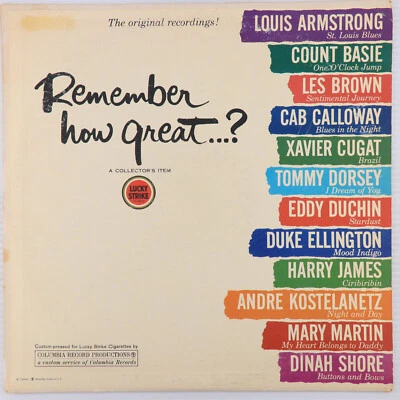 Various – Remember How Great? Lucky Strike 1961 12" LP Vinyl Record Collectors - Image 1 of 4