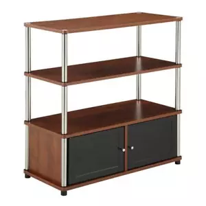 Convenience Concepts TV Stand 34.5" Cable Management Particle Board/Steel Cherry - Picture 1 of 4