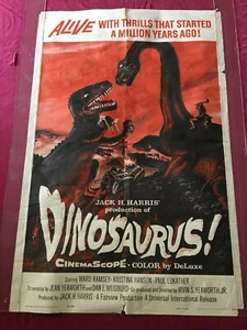 DINOSAURUS Original 1960 One Sheet Movie Poster - SiFi - Thriller - Bild 1 von 11