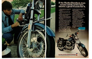 1976 HARLEY DAVIDSON XL-1000 ~ ORIGINAL 2-PAGE PRINT AD - Picture 1 of 1