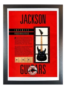 Charvel Jackson Guitars Ad Infinite Possibilities 92 Framed Guitar World Full Pg - Picture 1 of 7