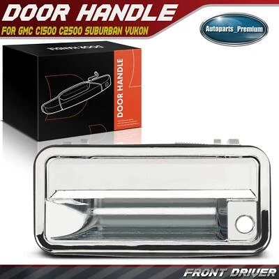 Manija de puerta exterior con acabado cromado para conductor delantero para GMC C1500 C2500 K1500 K2500 Foto 1 de 4