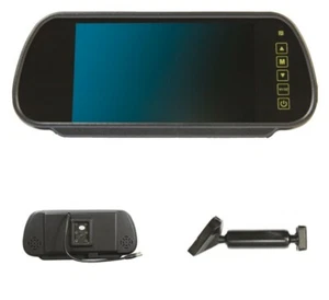7 Zoll TFT LCD Umkehrspiegel Monitor mit Stielhalterung C-KO Bildschirm Auto Ein - Bild 1 von 5